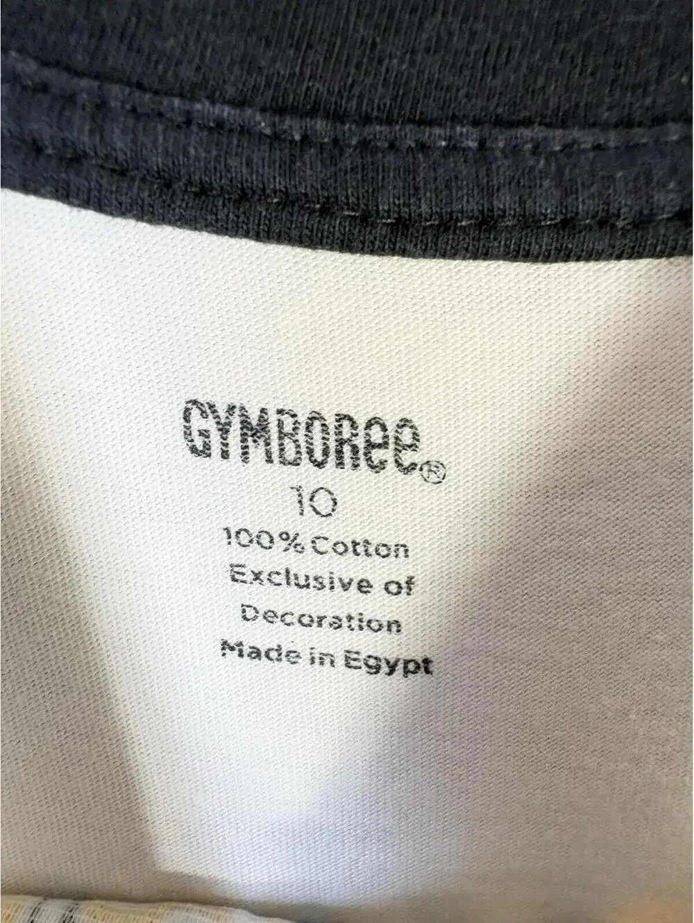 Gymboree Respect The Ref Soccer Embroidered Ringer Tee Youth Size 10 White 2009